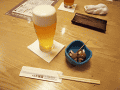 ビールと煮貝