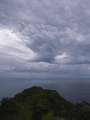 逆さ富士っぽい雲