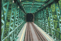 出山鉄橋とトンネル