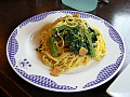 ほうれん草と卵のパスタ